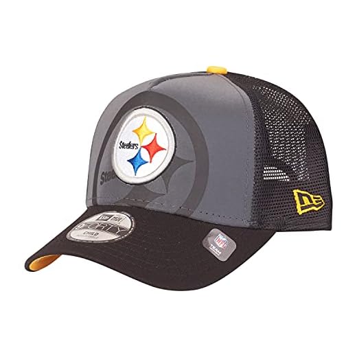 New Era A-Frame Mesh Trucker Barn Keps - NFL Teams Svart Pittsburgh Steelers 6-12 Years