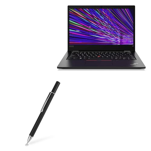 BoxWave Stylus Pen Compatible with Lenovo ThinkPad L13 Yoga 2-in-1 Gen 2 (13.3 in) - FineTouch Capacitive Stylus, Super Precise Stylus Pen - Jet Black