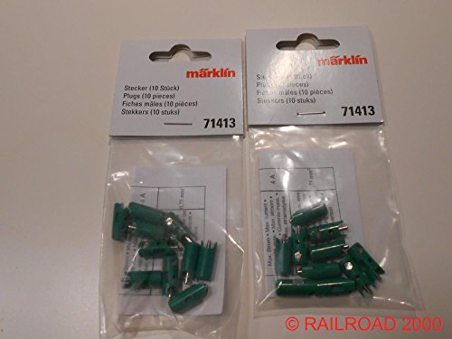 Preisvergleich Produktbild Märklin 71413 - Stecker grün, 2 x 10 Stück