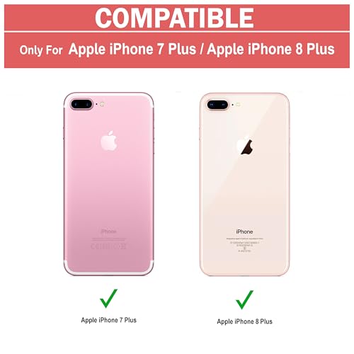 Image of Zapcase Back Case Cover for 7 iPhone 8 Plus (TPU, Polycarbonate Matte Black)