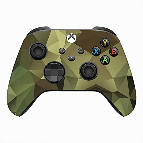 Image of GADGETSWRAP Premium Material Skin Sticker Decal Compatible with Xbox X Controller - Diamond Green Camo