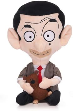 Mr Bean holding Teddy Soft Toy Mr Bean. 12 inch Plush Toys