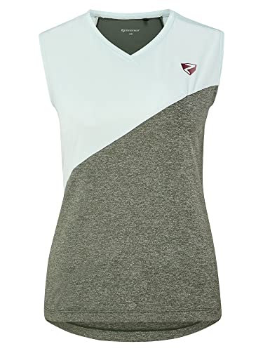 T-shirt fonctionnel cyclisme femme Nalina noir sans manches pour le sport