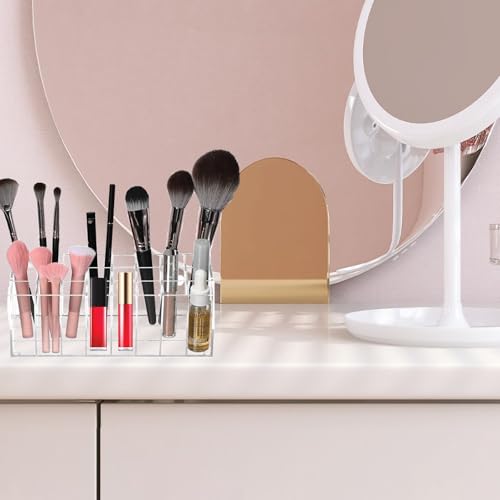 Image of Lipstick Organizer 24 Slot Lipstick Holder Display Rack Small Clear Plastic Compact Lip Gloss Perfume Sample Mascara Holder