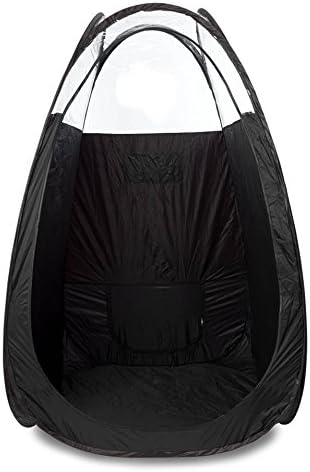 Black Pop Up Spray Tanning Tent - Professional Mobile Spray Tan Cubicle