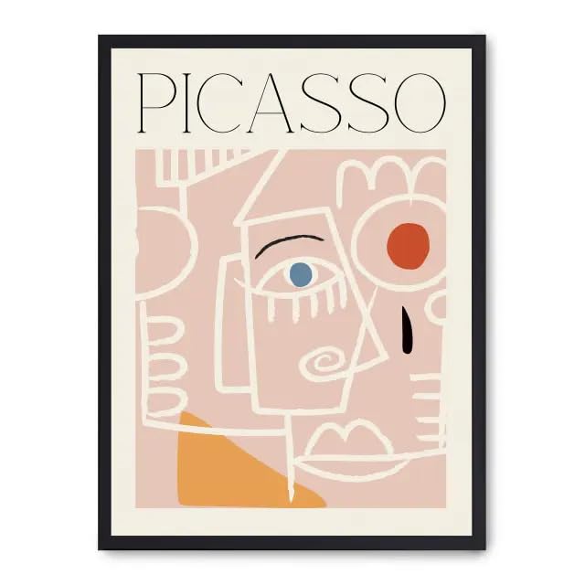Picasso portraits vii décoration murale pour salon contemporain et chambre