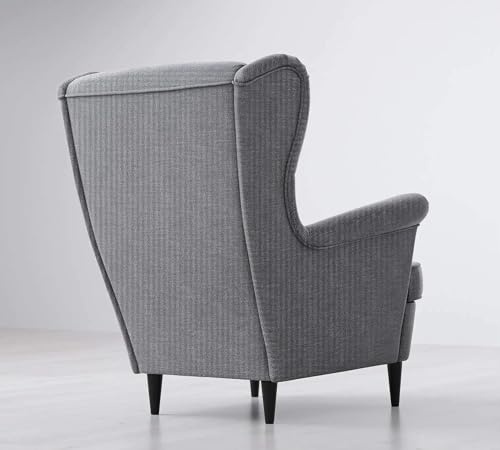 Image of Chair Armchair Single Sofa Chair for Small Apartments, Living Room or Bedroom Chair (Light Gray)