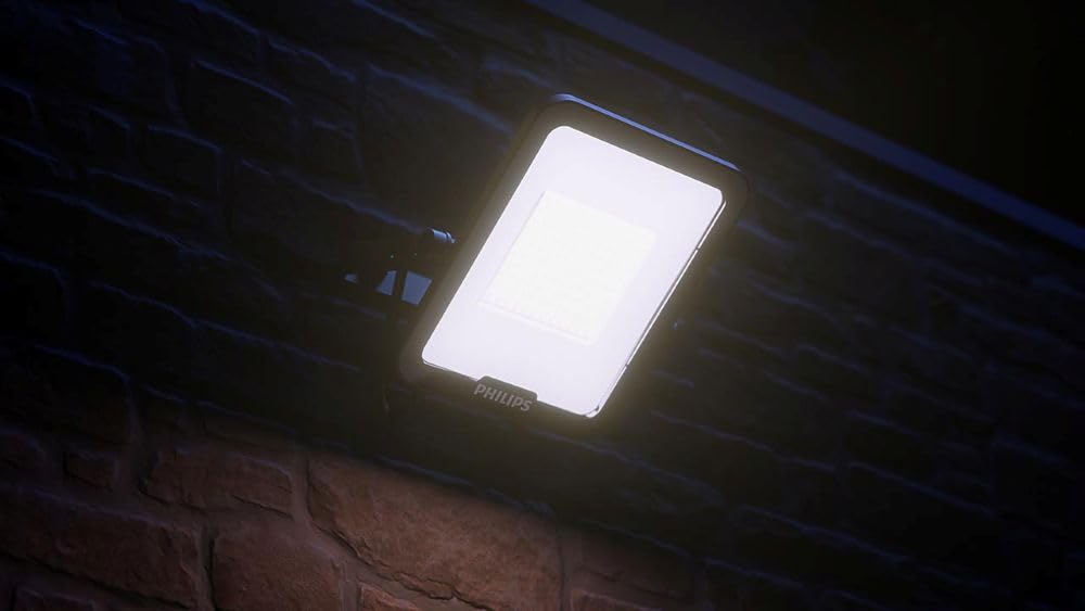 PHILIPS Flutlicht LED Gen4 All-in-One 100W 12000lm 3000/4000/6500K IP65 Fluter Aussenbereich Hofstrahler Aussen Wasserdicht Floodlight 230v ip65 Variabler Lichtfarbe
