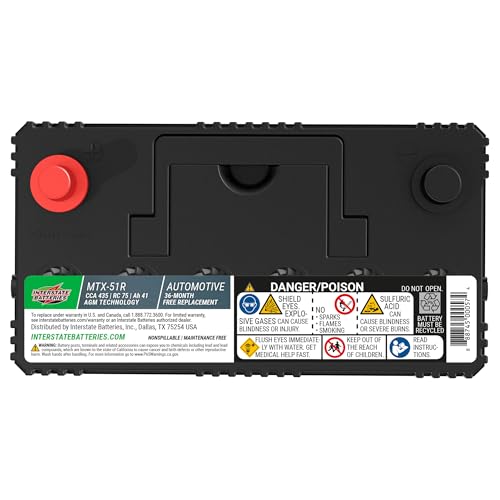 Interstate MTX 51R AGM Battery