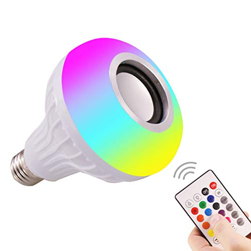 Preisvergleich Produktbild Caiqinlen Glühbirne Licht, Unterstützung Bluetooth Bühnenlicht, RGBW Beleuchtung Zubehör Kunststoff Material für Schlafzimmer Garderobe Garage