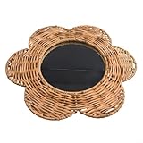 Cadre hexagonal en rotin : dispose d'un cadre en rotin tissé à la main dans une finition en bois naturel, créant un look rustique vintage qui améliore n'importe quelle pièce avec une texture organique et chaleureuse.