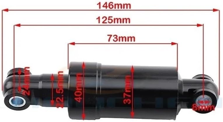 Shocks Dirt Bike For 125/150mm 24mm Hydraulic Rear Shock Absorber for Aluminum Alloy Adjustable Suspension Modification Parts