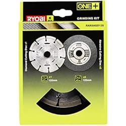 Ryobi RAK6AGD125 Angle Grinder 125mm Cutting Kit (6 Piece), Grey