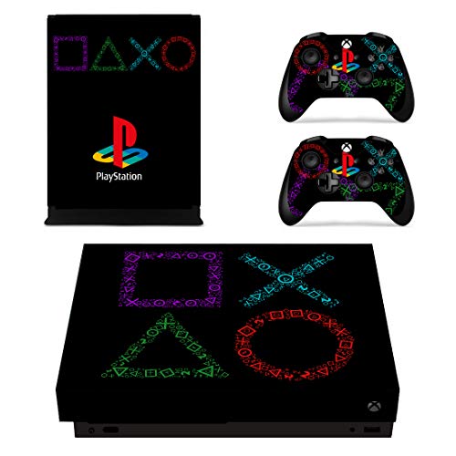 UncleSkins Aufkleber für Xbox One X Konsole Xbox One X Xbox 1 X Controller Vinyl Sticker Aufkleber Aufkleber Sticker für Sony Playstation 4