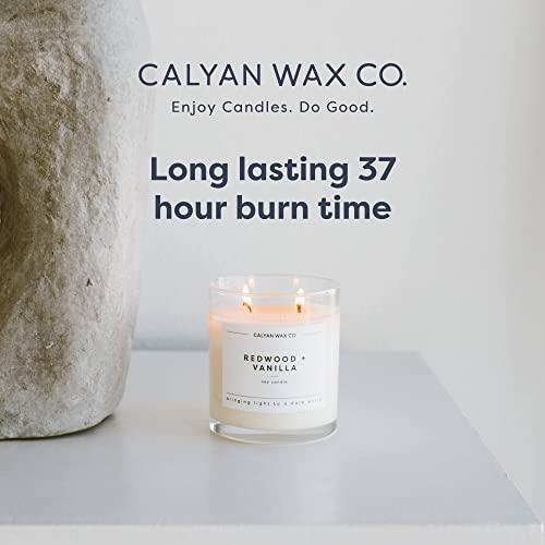 Calyan Wax Co. Musk & Teakwood 2 Wick Scented Candle - 37 Hour Burn - Luxury Clean Soy Wax Candles - Long Lasting Large Glass Jar Candle for Home - 8.8oz by Calyan Wax Co. - Image 3