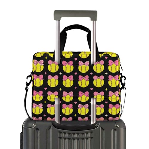 Maletín para laptop con asa y correa 15.6 pulg negro miniatura 4