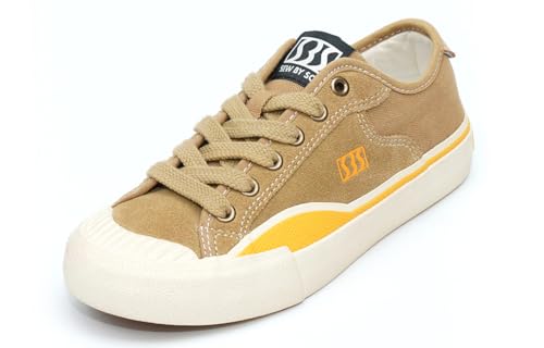 Image of Skateboard Shoes for Men Leather Low Top Pro Skateboarding Training Casual Sneakers