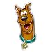 Fan Emblems Scooby Doo Logo Car Decal Domed/Multicolor/Chrome Finish, Happy Scooby Automotive Sticker Decal Badge Easily Applies to Cars, Trucks, Motorcycles, Laptops, Cellphones, Almost Anything