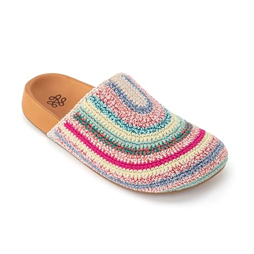 The Sak Bolinas Clog in Crochet and Leather, Slip...