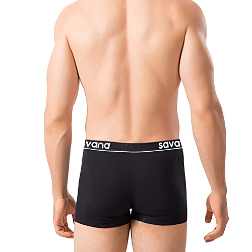Savana Varicocele Underwear Premium Men's Boxer Briefs M07 Sports Multipack New Micro Modal Underpants Underwear Boxer Shorts Men | Comfortable | Breathable | Cooling | S Black - Image 3