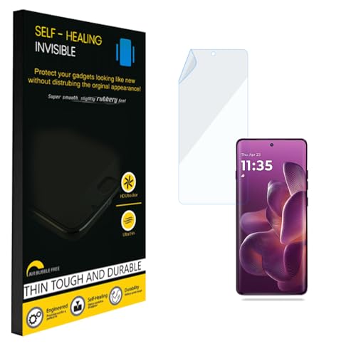 Image of Self-Healing Screen Protector for Motorola Edge 60 Pro, Invisible Bubble-Free Protection - With Easy Installation kit (Clear Screen)