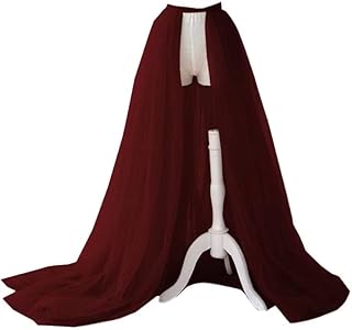 Detachable Wedding Train Only Length 66" Wedding Maxi Tulle Skirts Floor Length Overskirt for Bridal Party