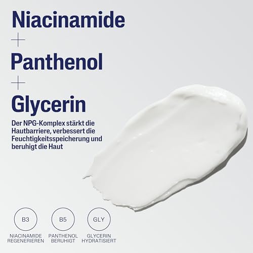 Cetaphil Feuchtigkeitscreme, 85ml, Für trockene, empfindliche Haut, Spendet intensiv 48h Feuchtigkeit und stärkt die Widerstandskraft, Mit Vitamin B3, Provitamin B5, Sonnenblumenöl, Mandelöl, Glycerin