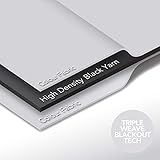 Deconovo Blackout Curtains for Bedroom, Thermal Insulated Gold Star Foil Printed EyeletCurtains, Silver Grey Curtains, 46 x 90 Inch(Width x Length), 2 Panels - Image 5