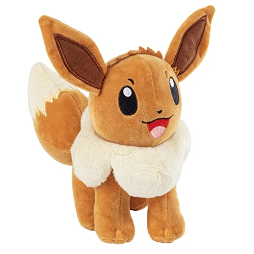 Pokemon 8" Eevee & Sylveon Plush Stuffed Animal Toys, 2-Pack - Eevee Evolution - Officially Licensed - Gift For Kids #TOP2