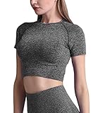 ➺「Camiseta deportiva de manga corta」Camiseta de manga corta con leggings a juego. Los leggings a juego también están disponibles en la venta. Enlace por favor Mejora tu look de entrenamiento y entrena como la reina del fitness con esta camiseta deportiva de manga corta con diseño moderno.