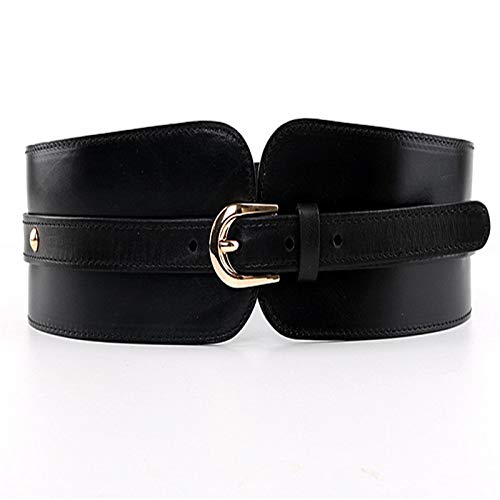 Wide Elastic Belts Women Leather Belt Coat Wide Belt Ladies Fashion Simple and Versatile Accessories with Wide for Dress