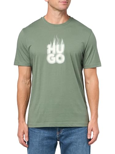 HUGO Smokey Logo t-shirt en coton pour éviter la transpiration homme