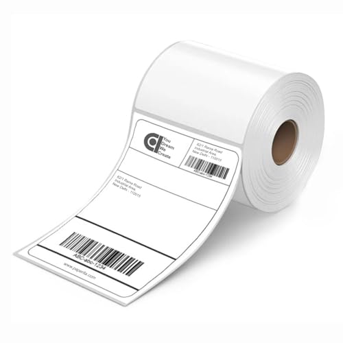 Image of COI 70gsm Thermal Label Printer Paper | Ideal for Shipping, Parcel, Barcode, and Address Labels - 400 Labels per Roll (4 inch x 6 inch Pack of 1)