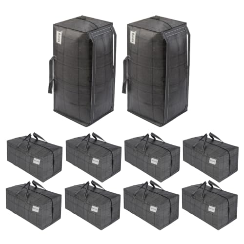Venо 10 Pack Moving Bags with Backpack Straps