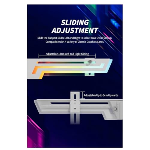 Support de carte graphique éclairage ARGB pour setup de streaming