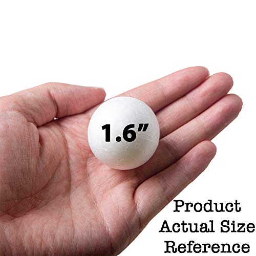 240 Pack Foam Balls -Craft Balls DIY Home, School Craft Project -240 Bulk Foam Balls, 4 Sizes .8’’, 1.2’’, 1.6’’, 2’’ Inches - Thumbnail 6