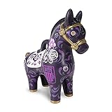 Potrillo de Pucará Morado 2021 - Club Alianza Lima (20 cm de altura) - Hecho a mano en Perú