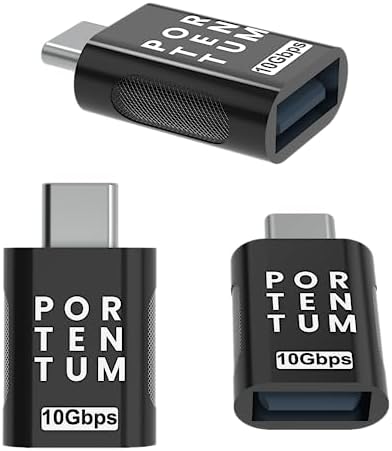 Adattatore USB-C A USB-A 3.0 PORTENTUM - 10Gb/s, Corpo In Zinco, 5g, OTG, Alta Resistenza Termica - Foto 2