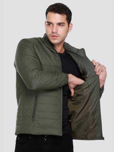 Image of RARE TIMES Men Puffer Jacket | Padded Jacket | Quilted Jacket | Trendy Winter Full Sleeve with Zipper Pocket Jacket (Pack of 1)