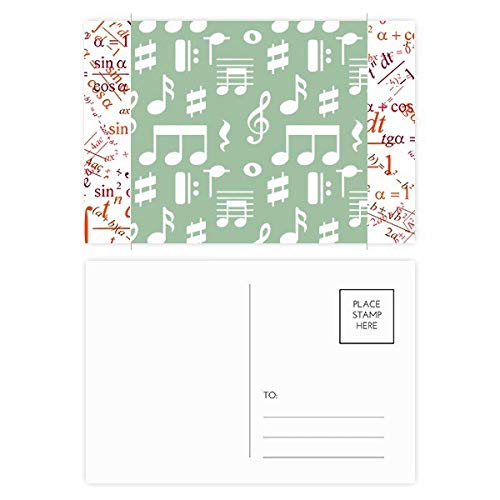 Carte postale notes de musique pack de 20 pour ne jamais manquer de cartes de voeux