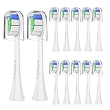 BUTOMKY Replacement Toothbrush Heads,for Philips Sonicare ProtectiveClean C2 4100 5100 6100 DailyClean DiamondClean EasyClean PowerUp Plaque Control Gum Health 12 Pack