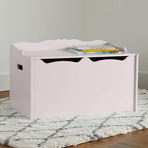 Amazon Basics  Wooden Toy Box, Grey