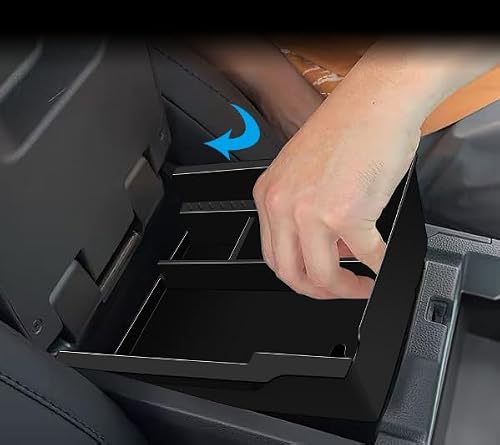 GZBFTDH Compatible with Toyota Hilux 2026 Accessories，Center Console Tray Organizer Armrest Box Storage ABS Materials