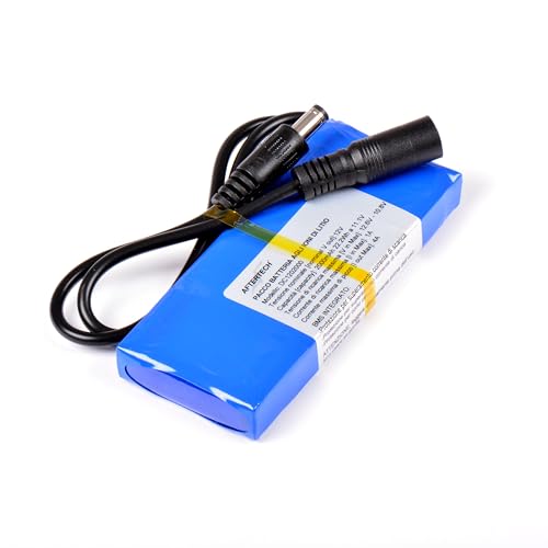Batería de litio 12V 2000mAh AFTERTECH recargable con formato 3s1p de 12,6V 2
