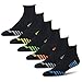 BERING Men's Quarter Athletic Compression Socks (6 Pair Pack)