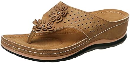 DFEK Girls Sandals Women Summer Roman Comfy Sandals Flat Bottomed Slip On Clip Toe Flip Flops Slider T Strap Sandals With Arch Support Open Sandalias de niñas retirement gifts for women