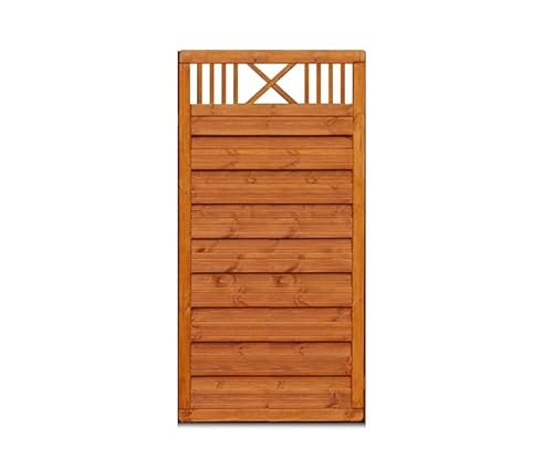 LAUSANNA Sichtschutzzaun Gartenzaun Dichtzaun Bangkirai 89x179cm Werth-Holz