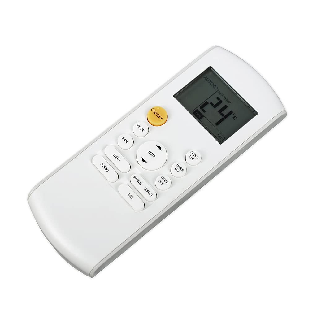 Mando a distancia para aire acondicionado antidesgaste con tacto suave, compatible con el mando a distancia para aire acondicionado Midea RG57B/BGE RG57A2/BGEF