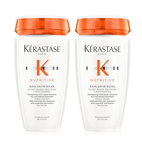 New Kerastase DOUBLE Nutritive Bain Satin Riche High Nutrition Rich Shampoo With Niacinamide For Very Dry Hair 250ml