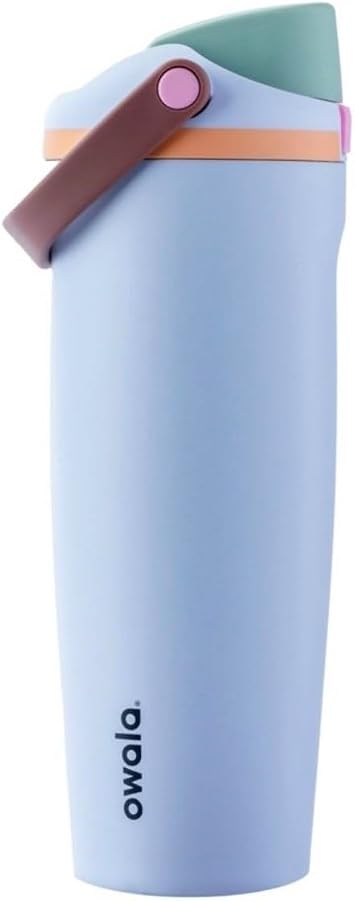 Owala FreeSip SWAY Stainless Steel Water Bottle, 30oz, Periwinkle Twinkle